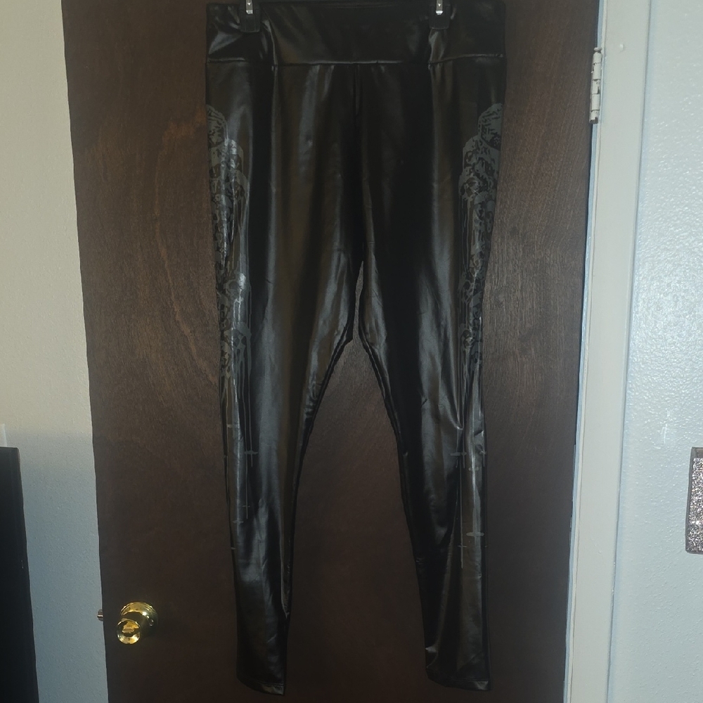 Killstar Faux Leather Leggings XXL